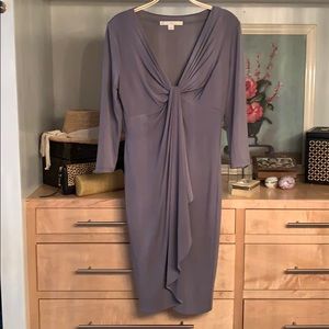 Boston Proper Drape Front Dress SZ 8